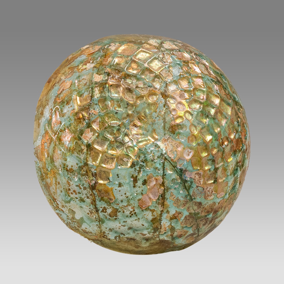 Ancient Roman Glass Shallow Bowl With Geometric design c.1st-2nd century AD. (1 of 3)