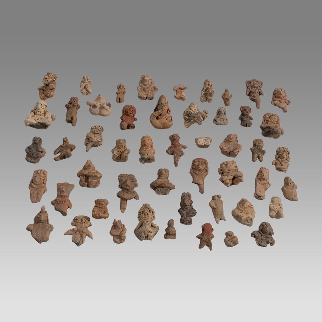 Lot of 50 Small Figures and Fragments Chupicuaro and Michoacan. (1 of 1)