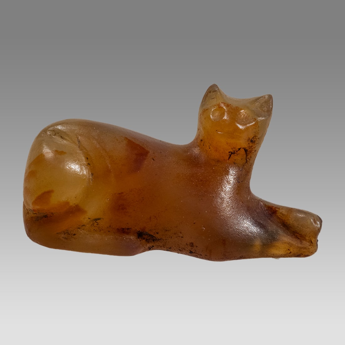 Ancient Roman Egypt Agate Cat c.1st-2nd century AD. (1 of 2)