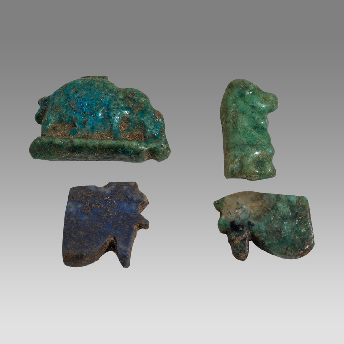 Ancient Egyptian Eye Of Horus, and Amulets c.664-30 BC (4). (1 of 2)