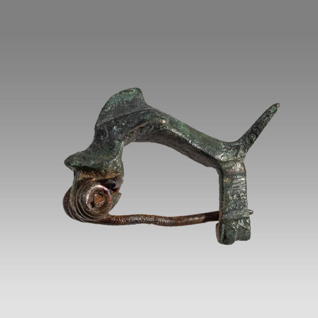 Ancient Roman Bronze Fibula Brooch c.2nd century AD. (1 of 2)