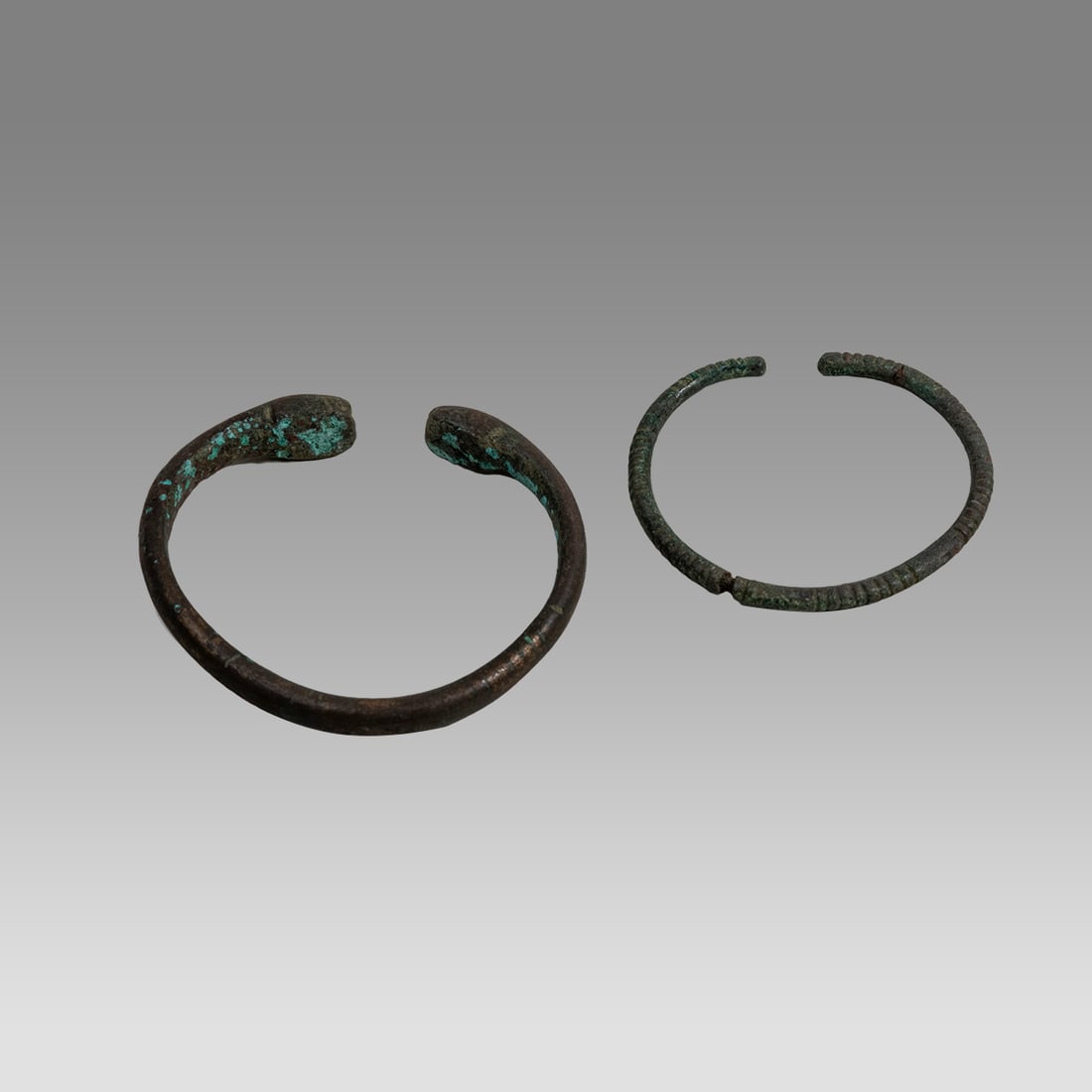 Ancient Luristan Bronze Snake Bracelets c.1000 BC. (2) (1 of 2)