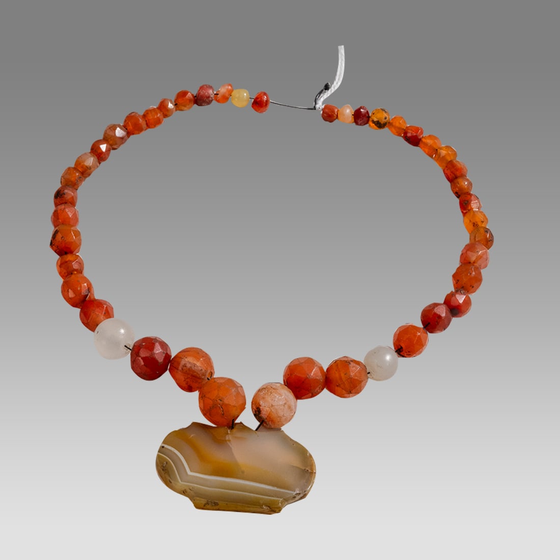 Ancient Roman/Islamic Agate Beads Necklace c.1st-8th century AD. (1 of 1)