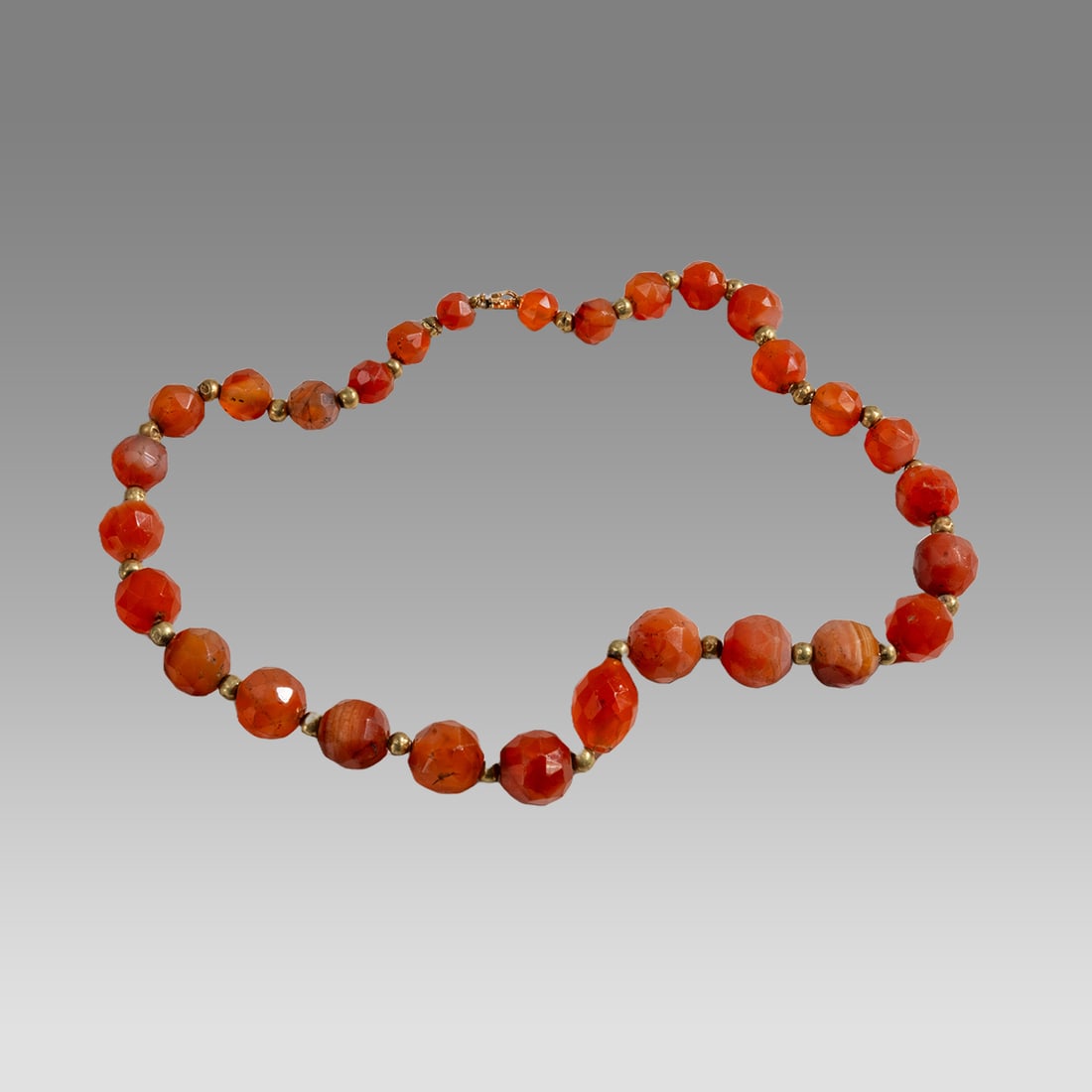 Ancient Roman/Islamic Agate Beads Necklace c.1st-8th century AD. (1 of 1)