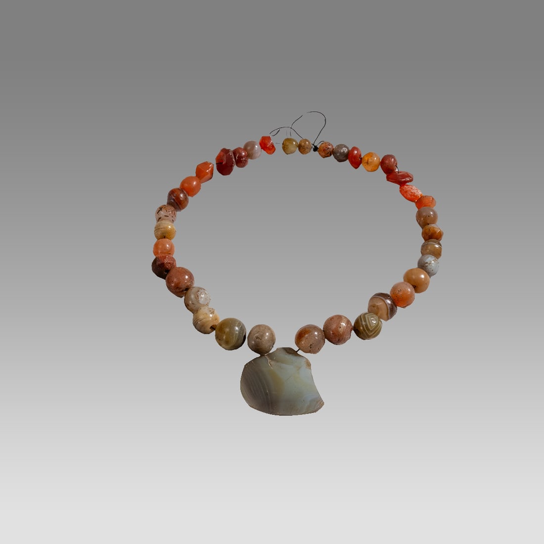Ancient Roman/Islamic Agate Beads Necklace c.1st-8th century AD. (1 of 1)