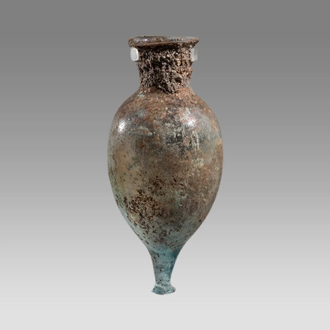 Ancient Roman Glass Amphora c.2nd century AD. And Glass Fragment (2) (1 of 4)