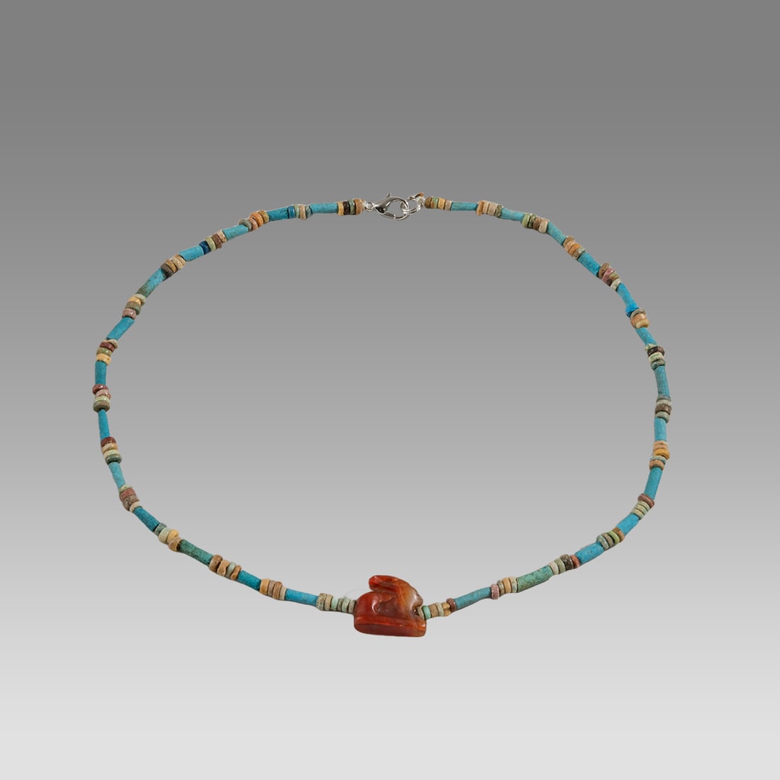 Ancient Egyptian Faience, Bead Necklace c.300-50 BC. (1 of 1)