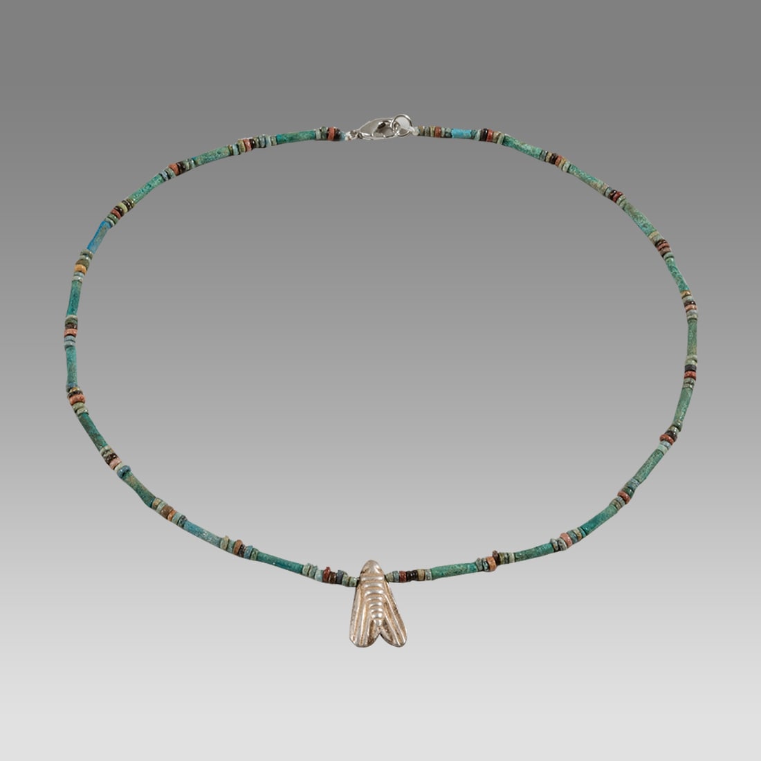 Ancient Egyptian Faience, Bead Necklace c.300-50 BC. (1 of 1)