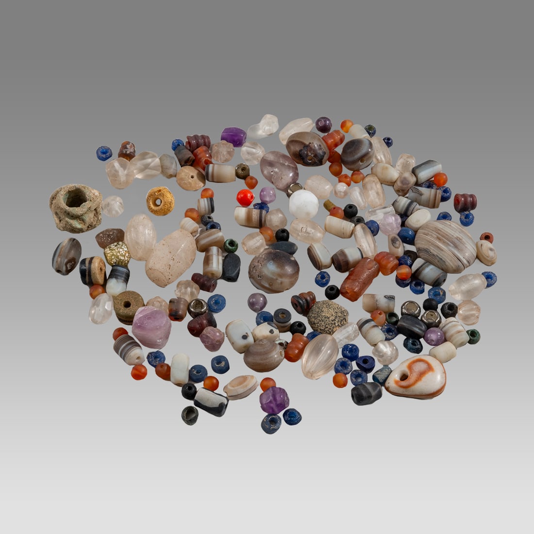 Large Lot of Ancient Roman and Islamic Agate and Glass Loose Beads. (1 of 1)