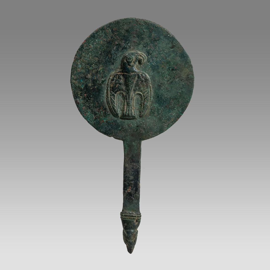 Ancient Byzantine Bronze Mirror with Eagle c.6th century AD. (1 of 3)