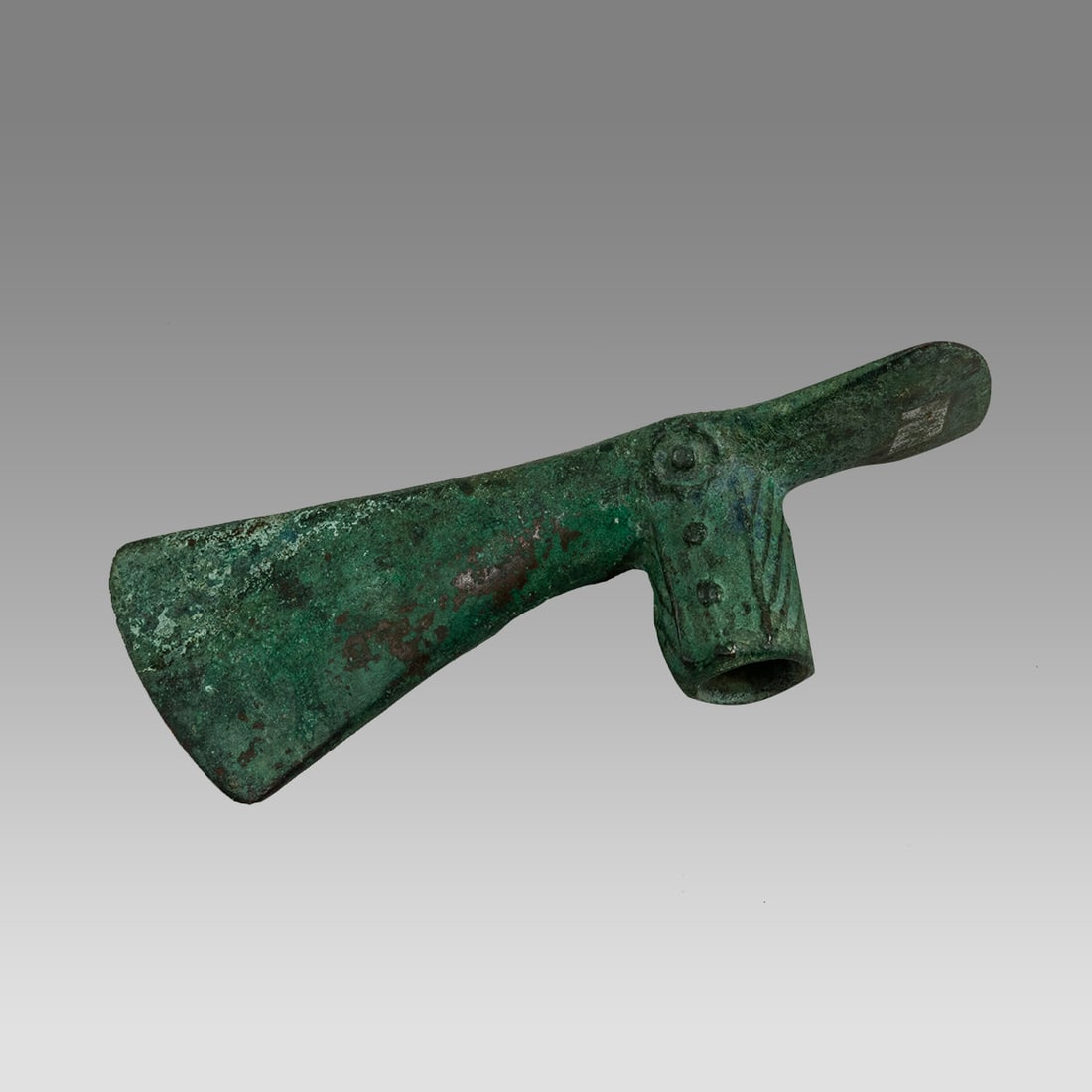 Ancient Luristan Bronze Axe Head c.1000 BC. (1 of 2)
