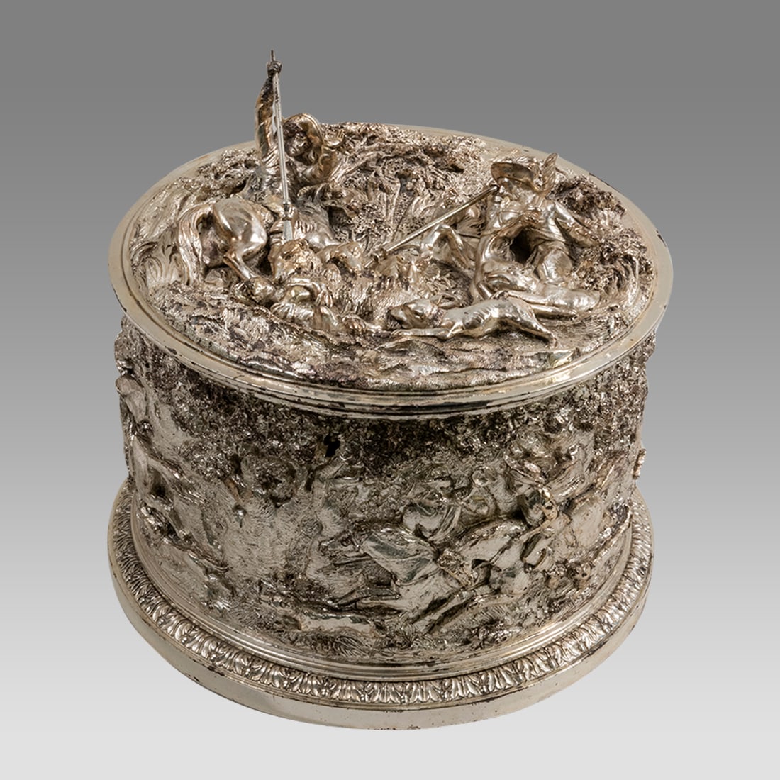 An Asprey & Co. Silver Plated Biscuit Box. (1 of 5)