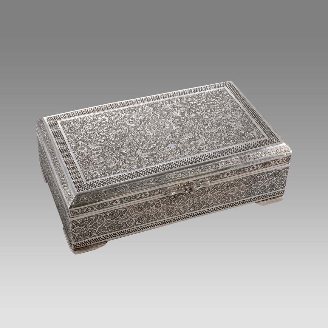 Fine Persian Silver Box. (1 of 4)