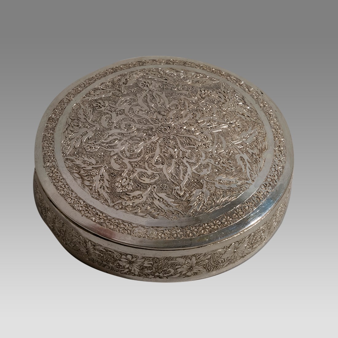 Fine Persian Silver Box. (1 of 4)
