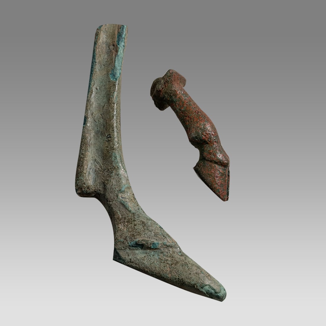 Lot of 2 Ancient Roman Egypt Bronze Ibes Leg and Bull Leg c.1st-2nd century AD. (1 of 2)