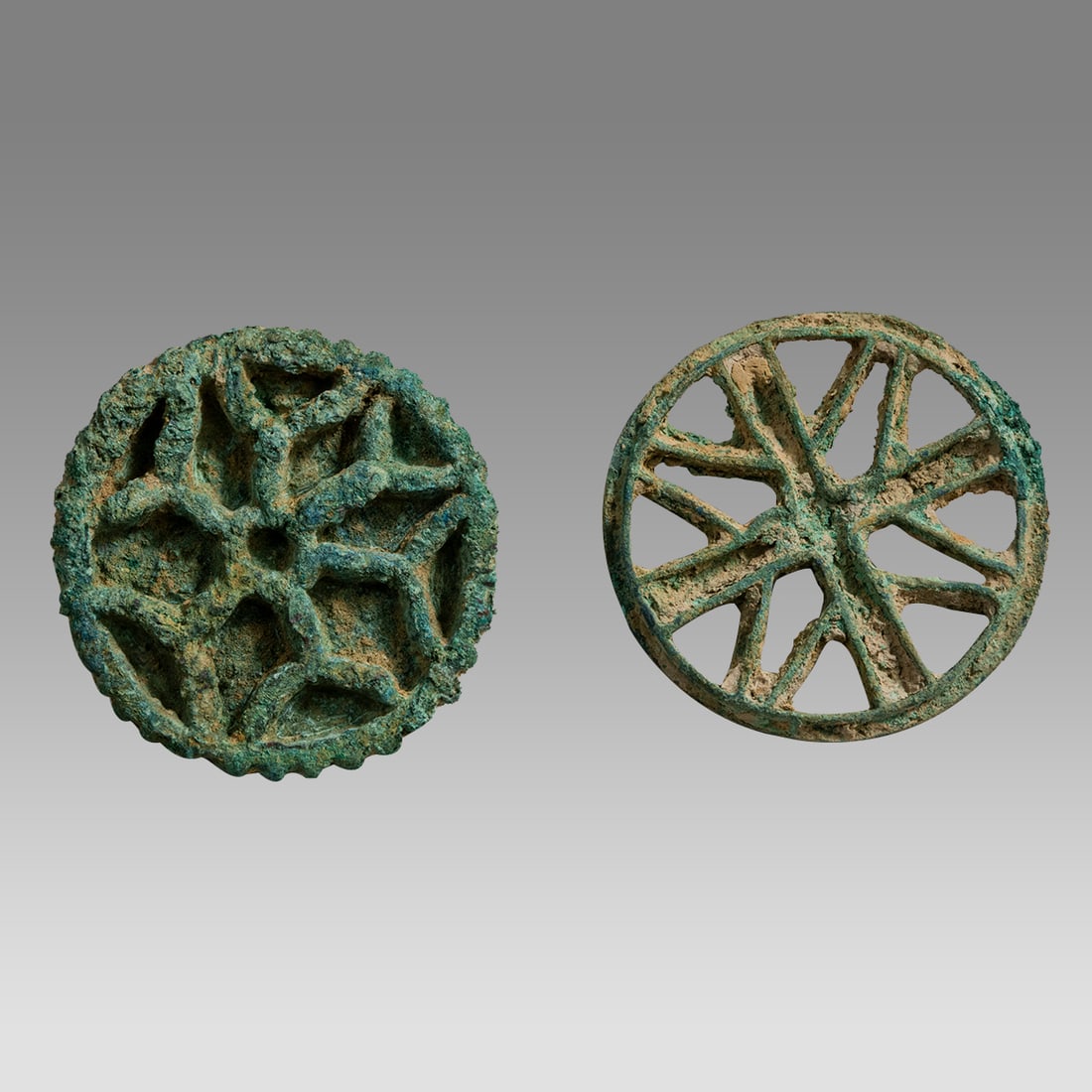 Lot of 2 Ancient Bactrian Bronze Seals c.3300-1300 BC. (1 of 2)