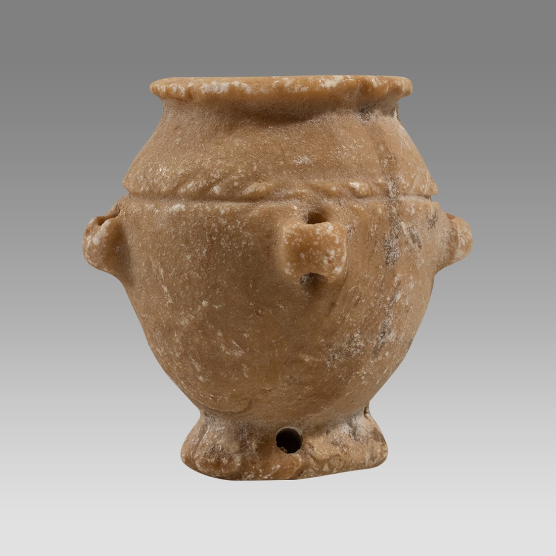 Ancient Holy Land Alabaster Jar Mid Bronze Age c.1500 BC. (1 of 4)