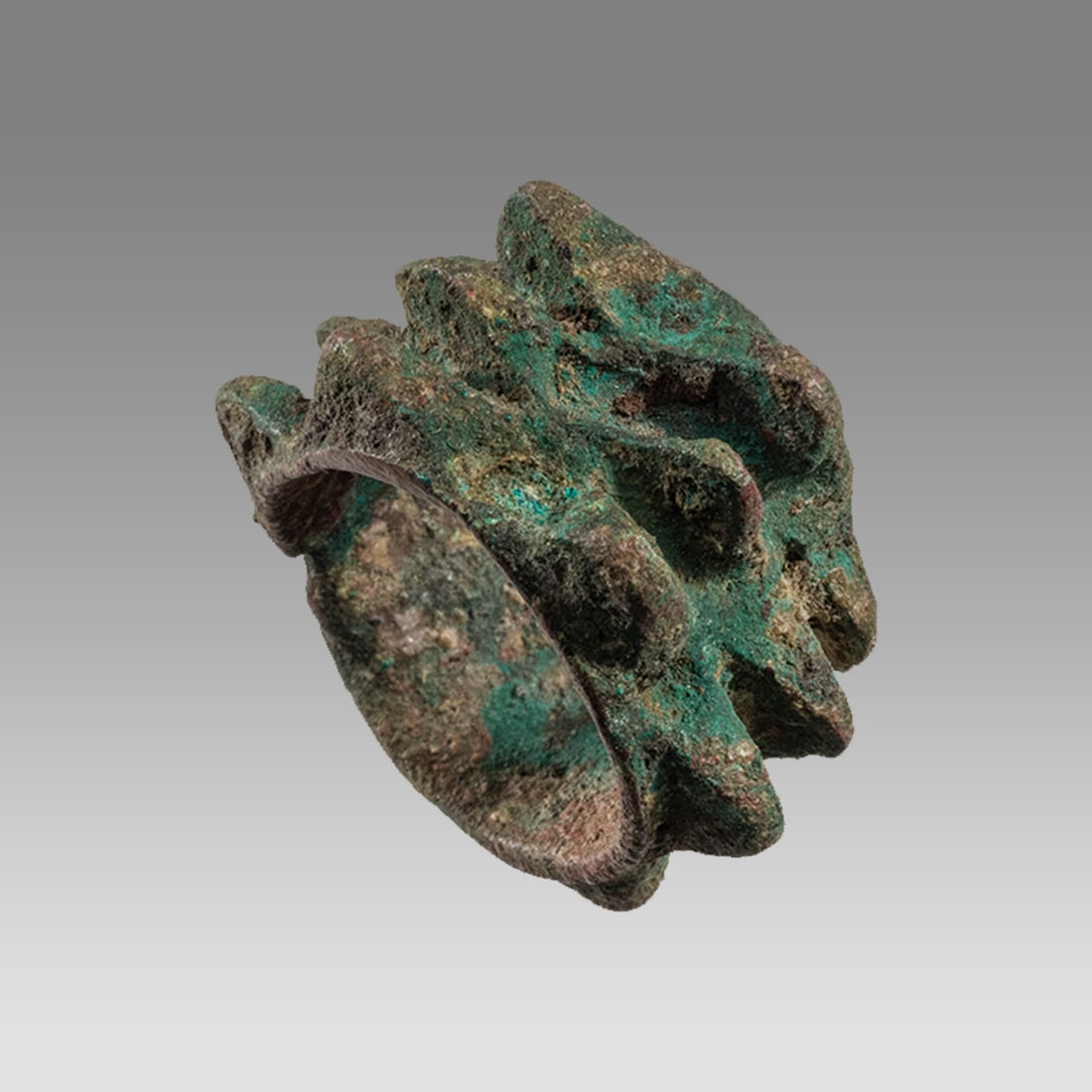 Ancient Luristan Miniature Bronze Mace Head c.1200-800 BC. (1 of 2)