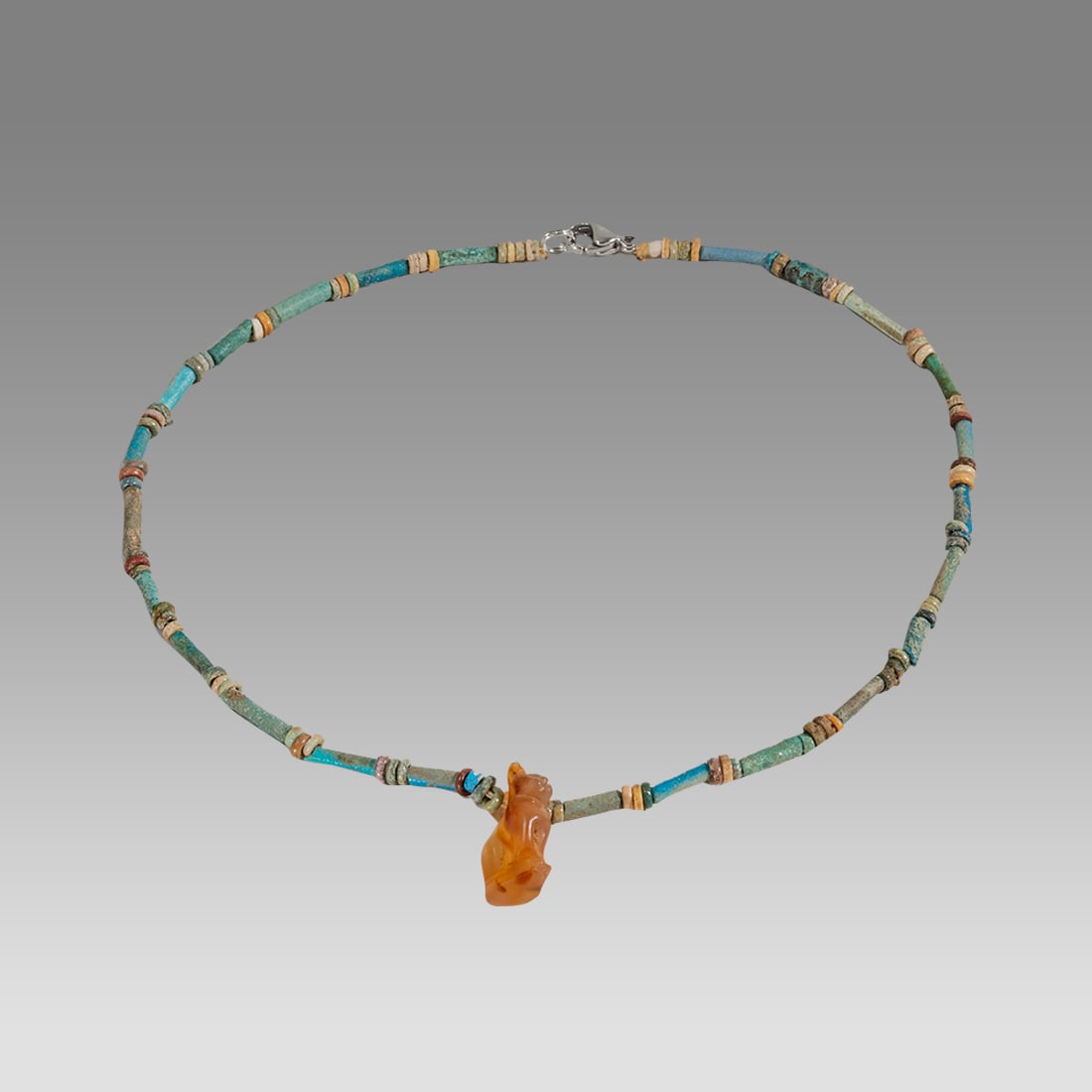 Ancient Egyptian Faience, Necklace c.300-50 BC. (1 of 1)