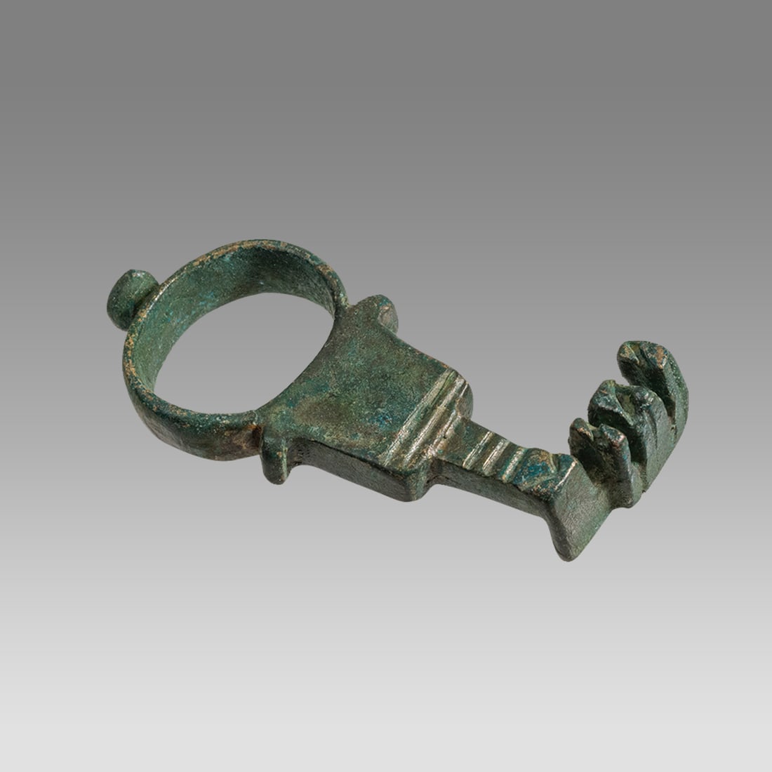 Ancient Roman Bronze Key Ring c.1st-2nd century AD. (1 of 2)