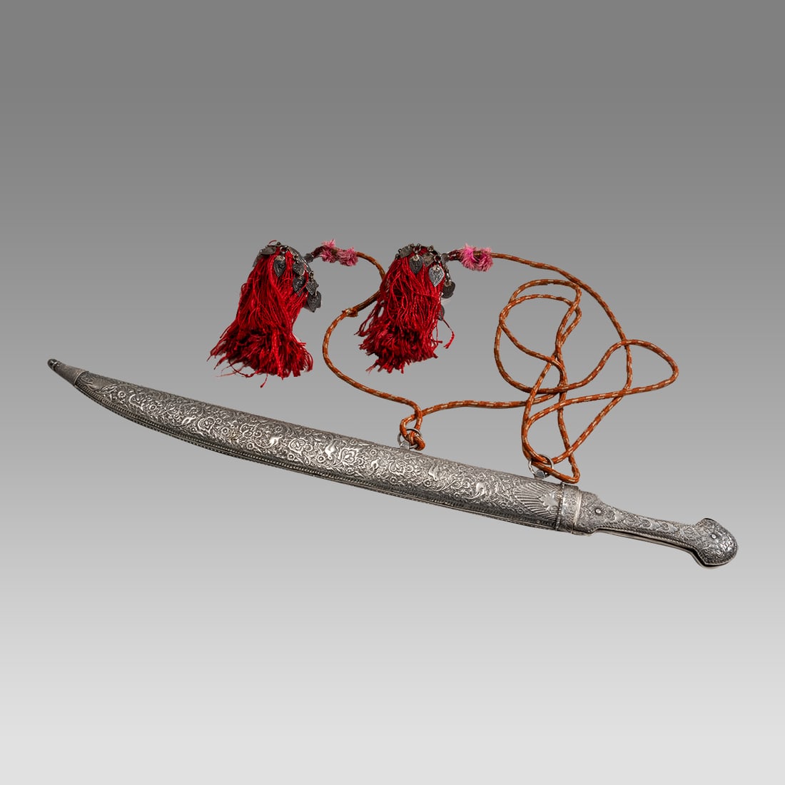 Late 19th century Middle Eastern Silver Sword with Steel blade. (1 of 4)