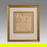 Indian Sketch Of Maharas with Servant with Inscription.