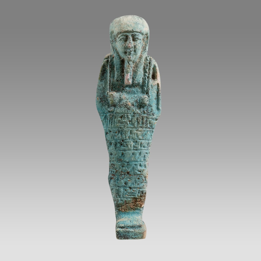 Ancient Egyptian Faience Ushabti Late Period, ca. 700 - 30 B.C. (1 of 3)