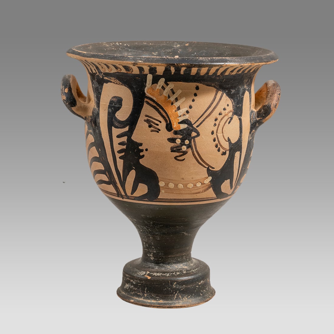 Ancient Campanian Red-Figured Bell Krater c.350 BC. (1 of 4)