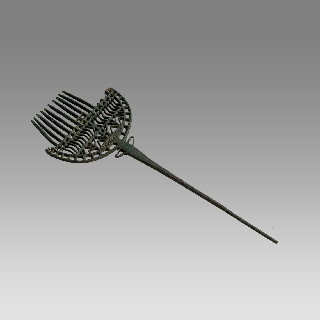 Ancient Near Eastern Bronze Openwork Pin/Comb c.1500 BC. (1 of 1)