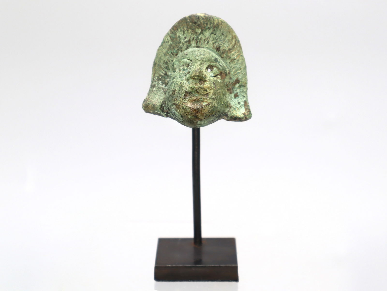 Ancient Gallo-Roman Bronze Theater Mask Applique c.1st-2nd century AD. (1 of 5)