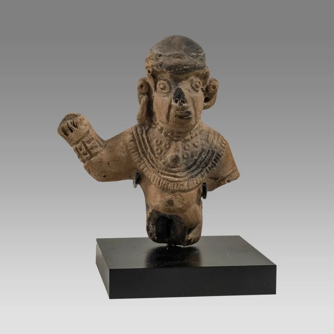 Ancient Pre Columbian Ecuador Tumaco- La Tolita Terracotta figure c.500 BC-500 AD. (1 of 3)