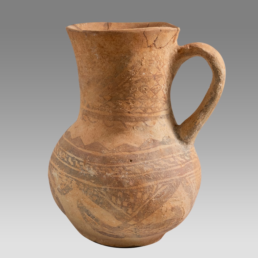 Ancient Holy Land Pottery Jug c.600 BC. (1 of 3)
