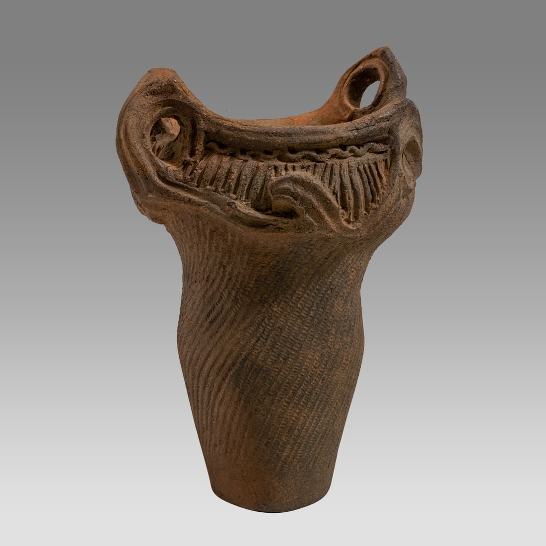 Neolithic Japanese Jomon Vessel Probably ca. 3000 BC. (1 of 3)