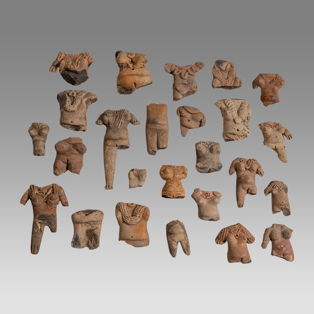 Twenty-five Pre-Classic Pottery Torsos (1 of 3)