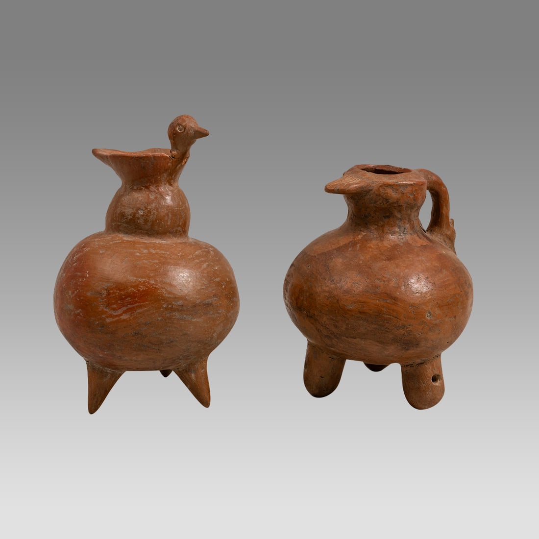 Tripod Bird Form Pottery Vessels, Style of (2) (1 of 3)