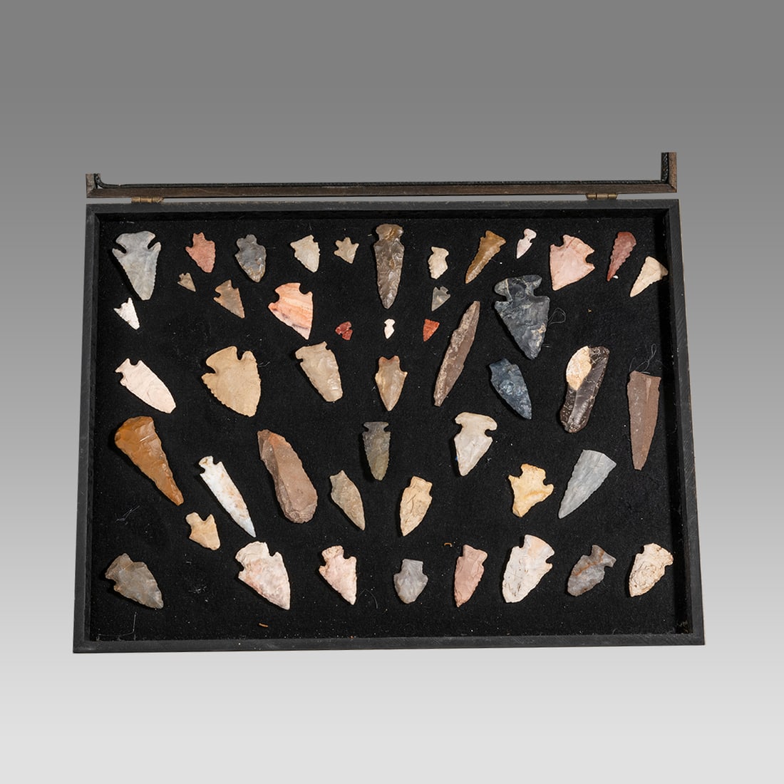 A Collection of 50 Neolithic Stone Arrow Points and Blades c.6000 BC. (1 of 1)