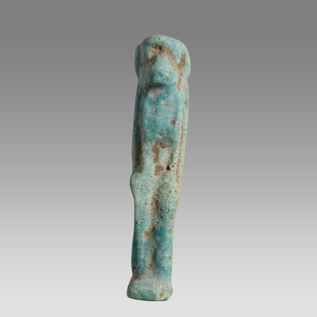 Ancient Egyptian Faience Amulet of Striding Baboon c.663-525 BC. (1 of 3)