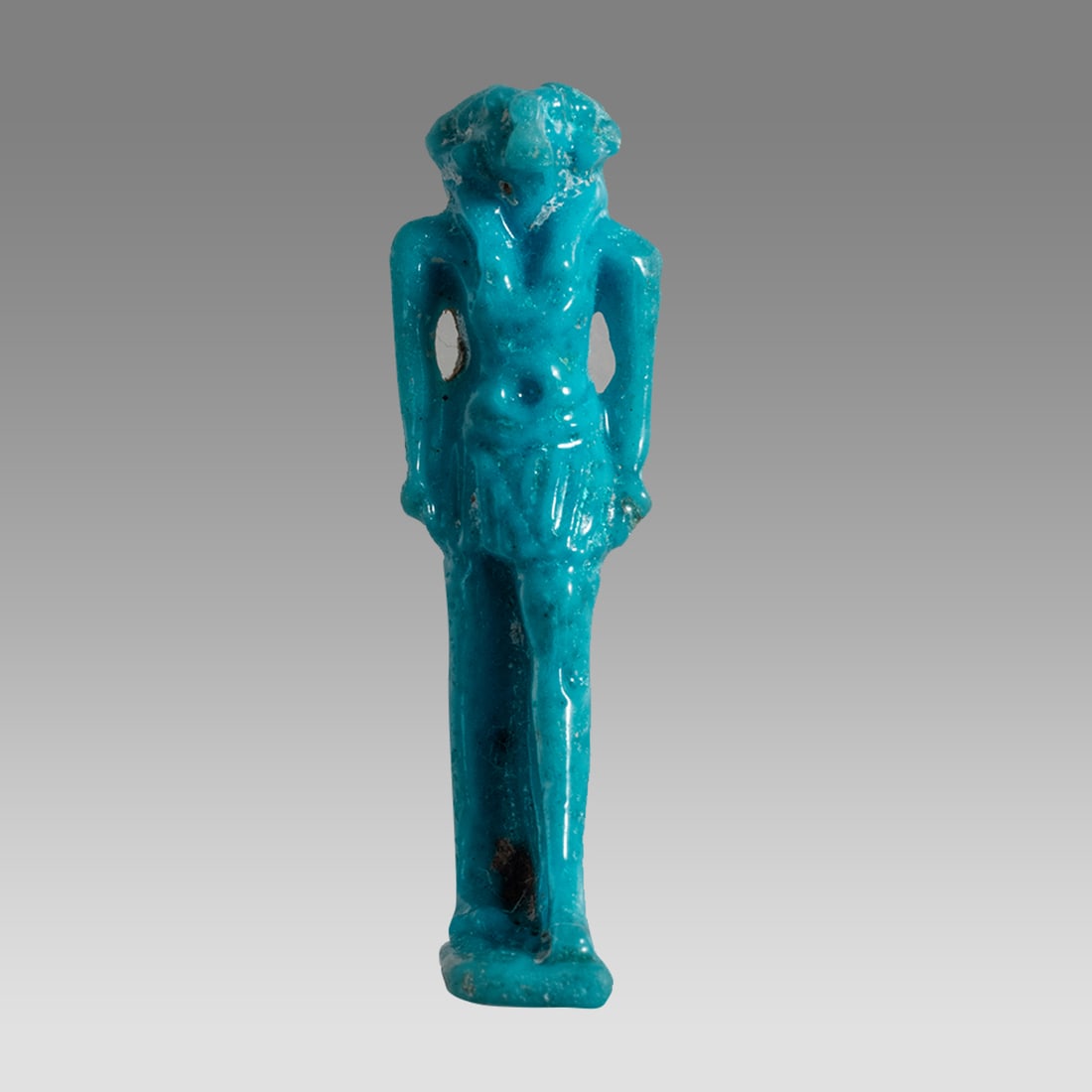 Ancient Egyptian Faience Amulet of Khnum c.663-525 BC. (1 of 3)