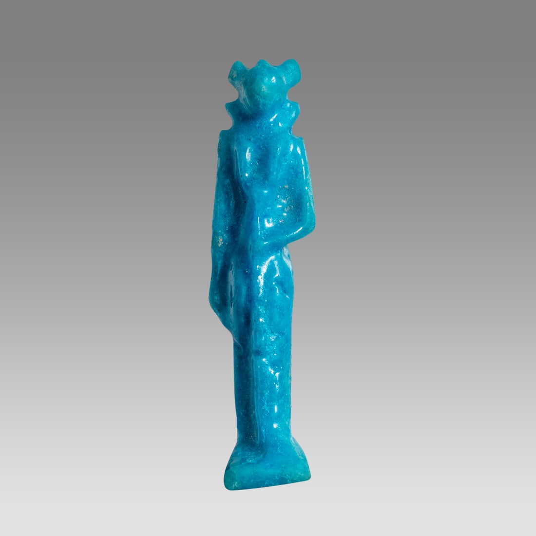 Ancient Egyptian Faience Bastet Amulet c.663-525 BC. (1 of 3)