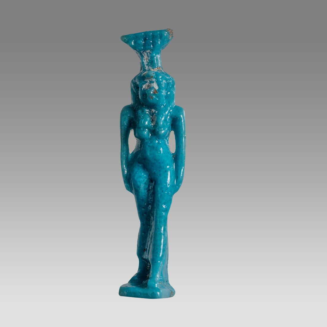 Ancient Egyptian Faience Isis Amulet c.663-525 BC. (1 of 3)