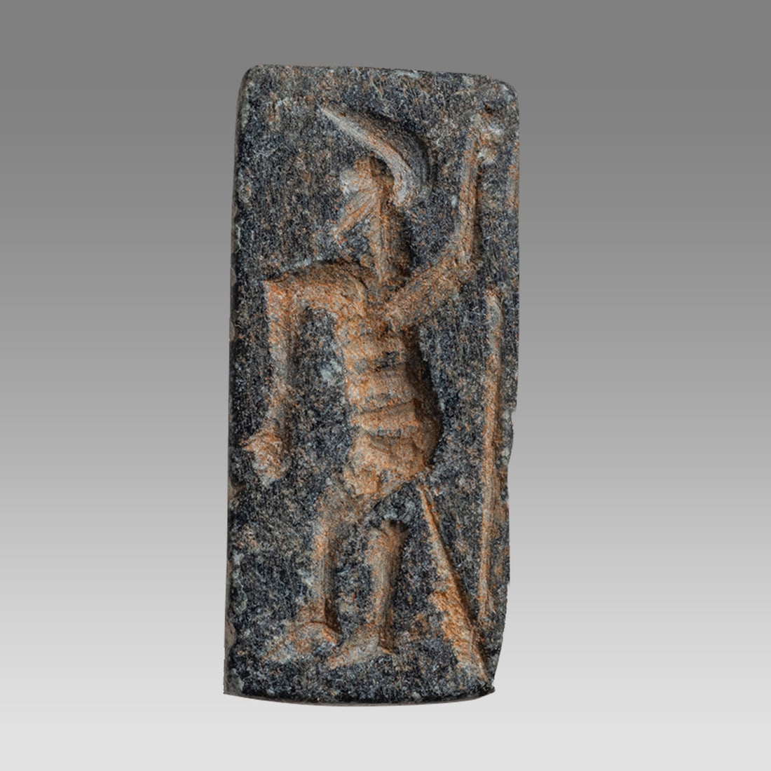 Ancient Mesopotamian Stone Seal with figures c.6th century BC. (1 of 3)