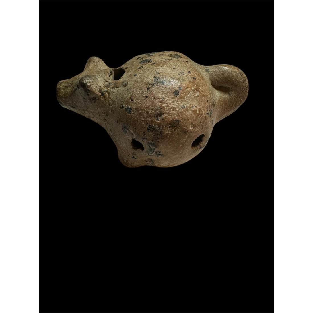 Ancient Pre Columbian Mayan Terracotta Animal c.500 -1000 AD.: Ancient Pre Columbian Mayan Terracotta Animal c.500 -1000 AD. Size 2 1/2 inches length. Unusual terracotta vessel in form of Boar?. Provenance: EX: Seymour collection acquired the collection in the 19