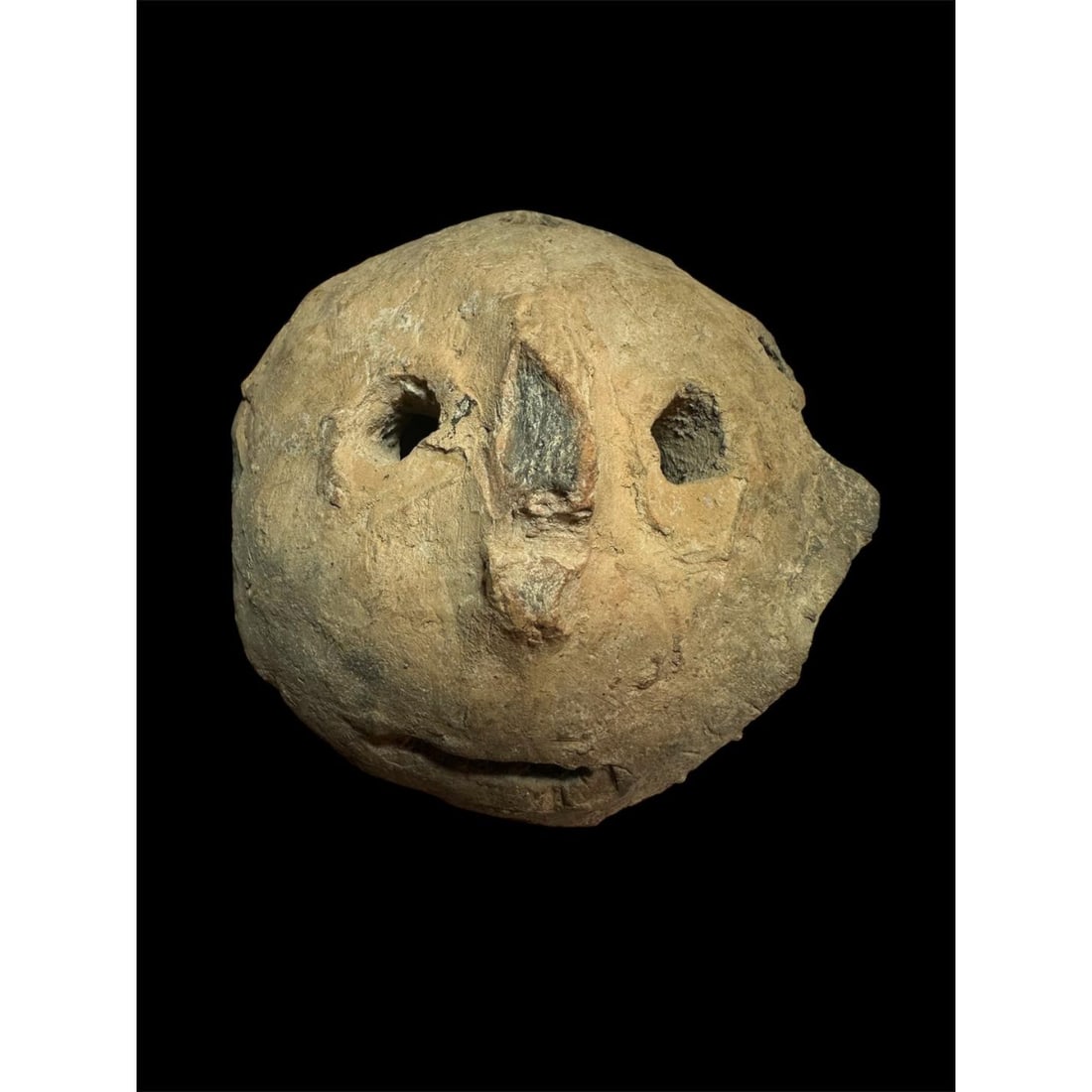 Ancient Pre Columbian Mayan Terracotta Mask c.500 -1000 AD. (1 of 2)