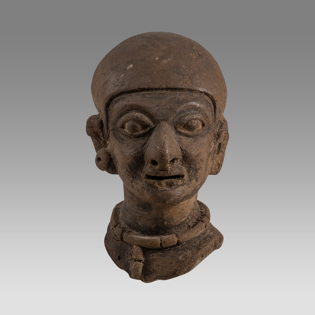 Ancient Pre Columbian Tumaco/La Tolita Pottery Head Ca. 300 BC/AD. (1 of 4)