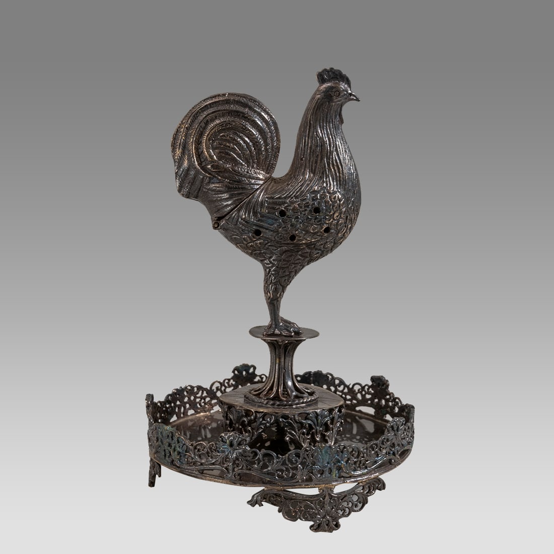 Judaica, Portugal Silver spice box 1950s for american community. (1 of 2)