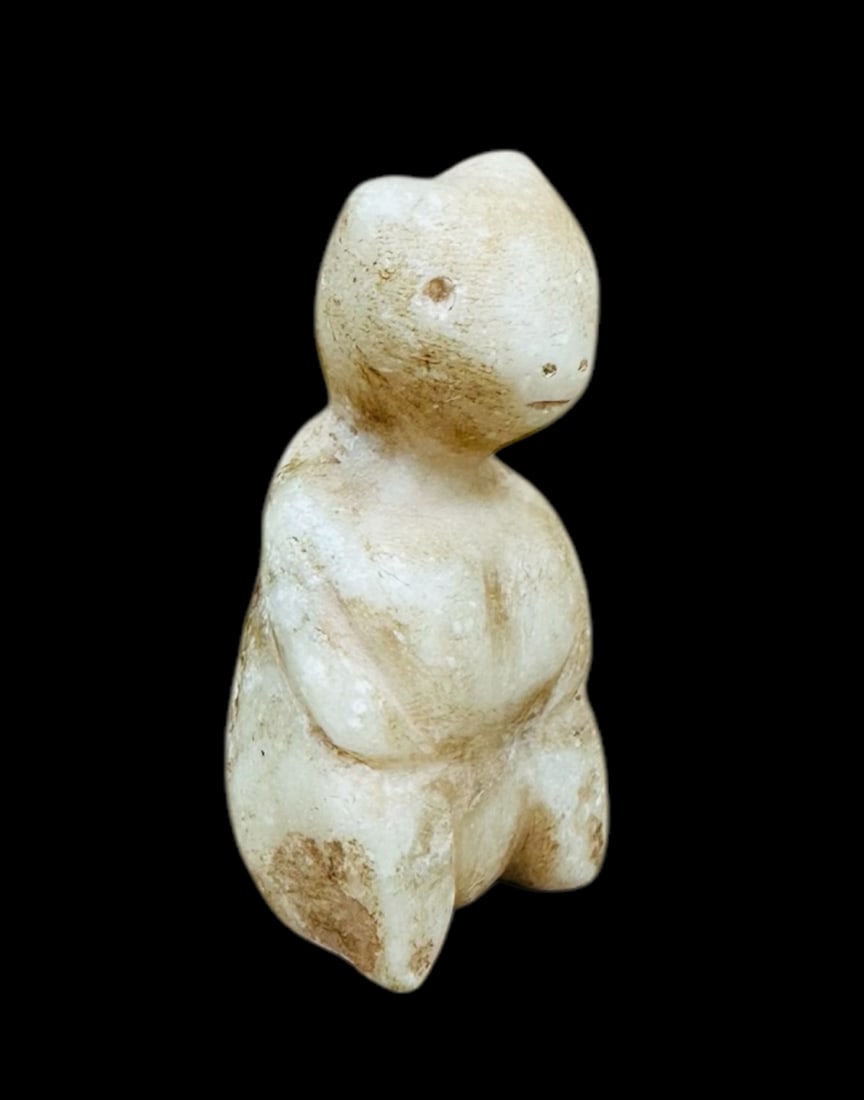 White Stone Amulet / Idol of Seated Bear (1 of 4)