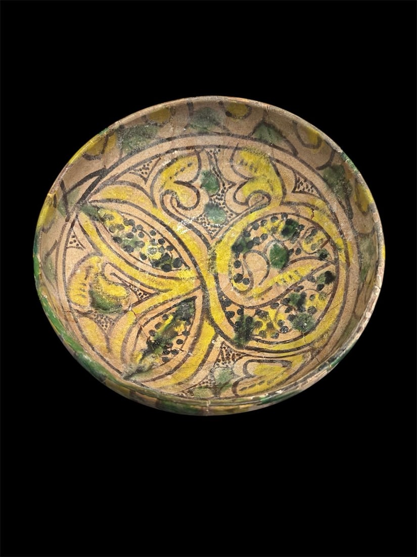 Islamic Persian Nishapur Ceramic Bowl c.10th century. (1 of 3)