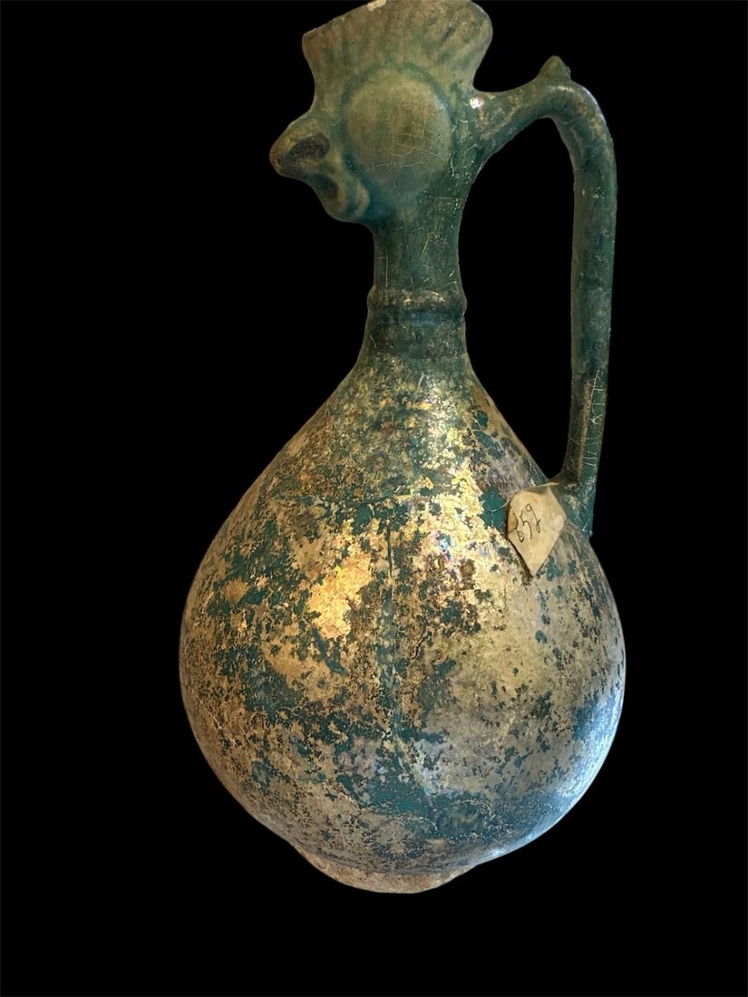 Ancient Islamic Persian Kashan Ceramic Bird Ewer c.13th century AD. (1 of 8)