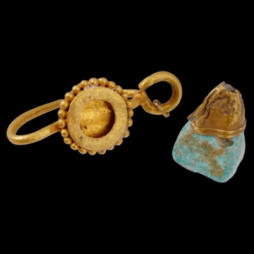 ANCIENT ROMAN GOLD Earring, PENDANT c.2nd century AD. (2) (1 of 7)