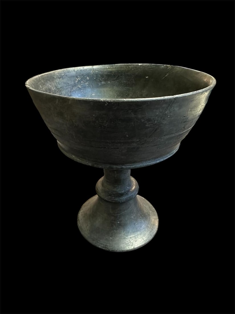 Ancient Etruscan Bucchero Chalice c.6th century BC. (1 of 3)